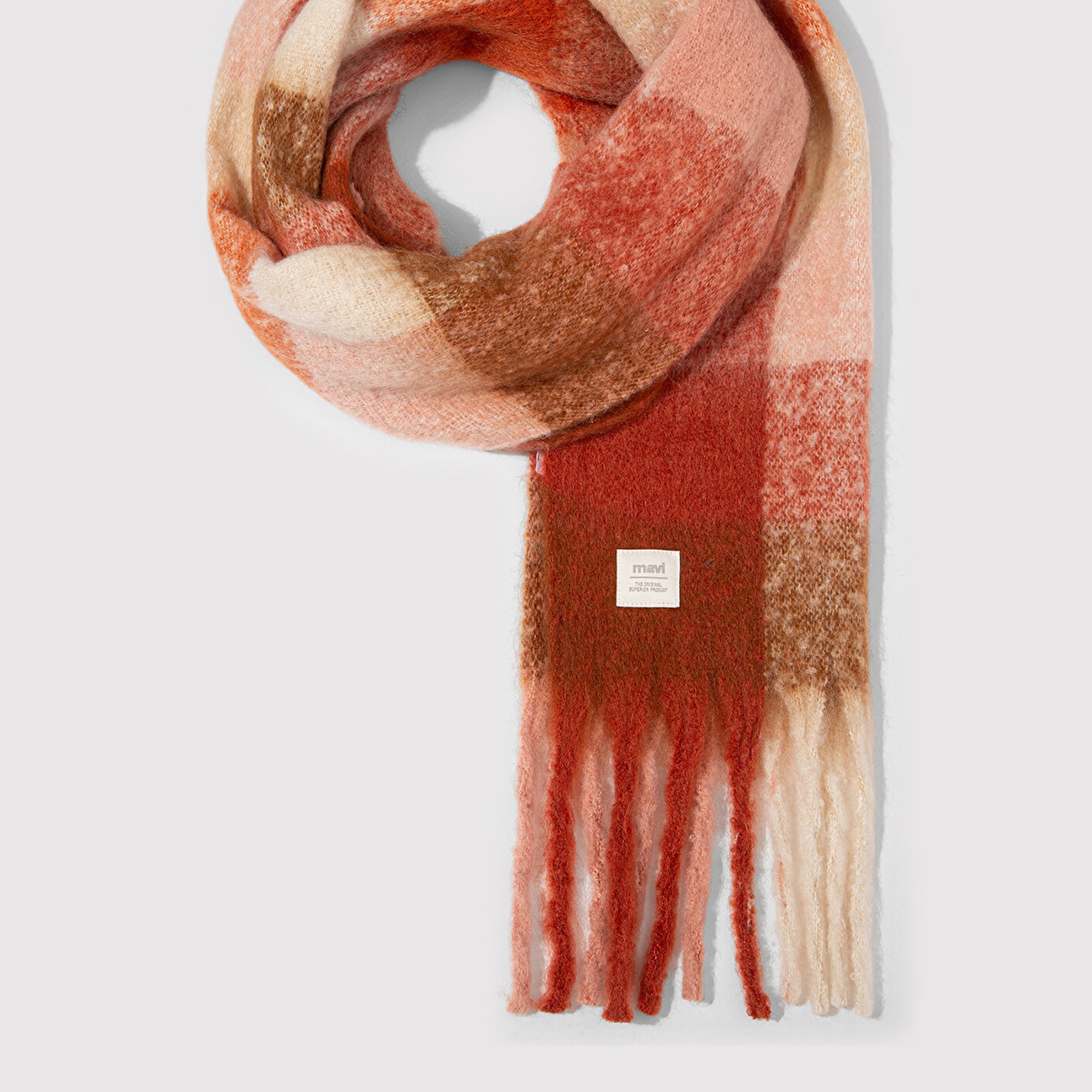 Mavi Kırmızı Atkı 1913596-35115