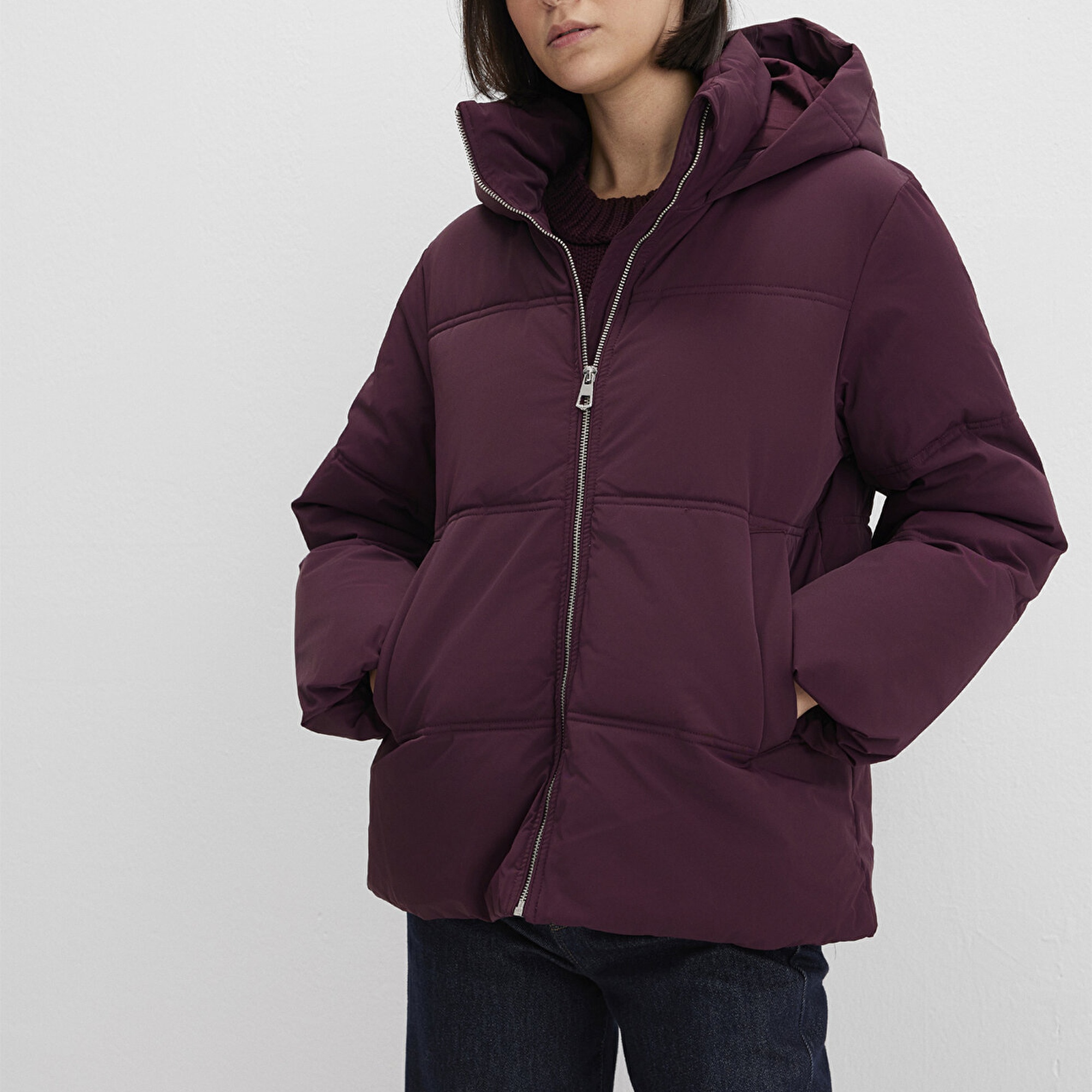 Mavi Su İtici Bordo Ceket 1110445-70434