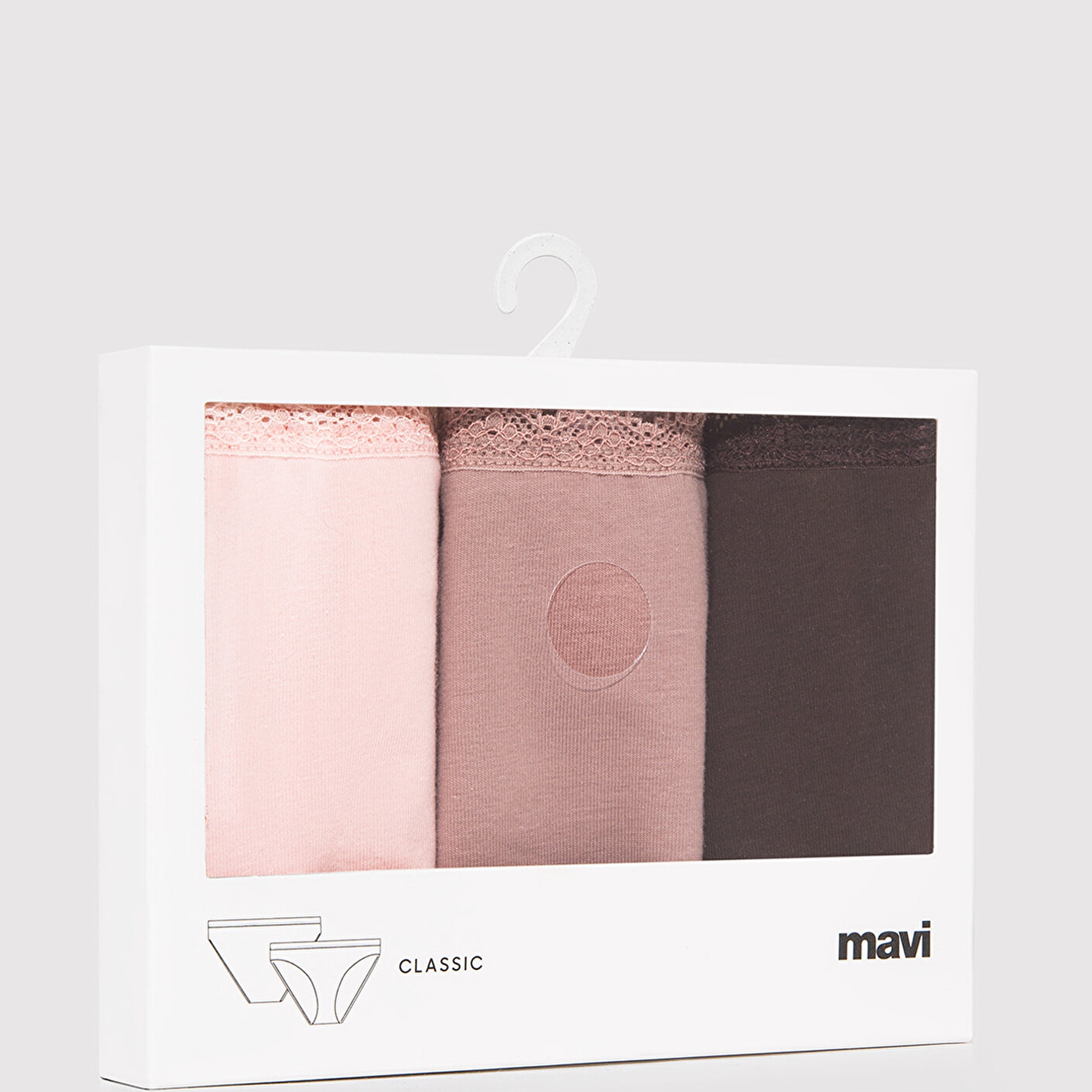 Mavi 3lü Klasik Külot 1913817-17865