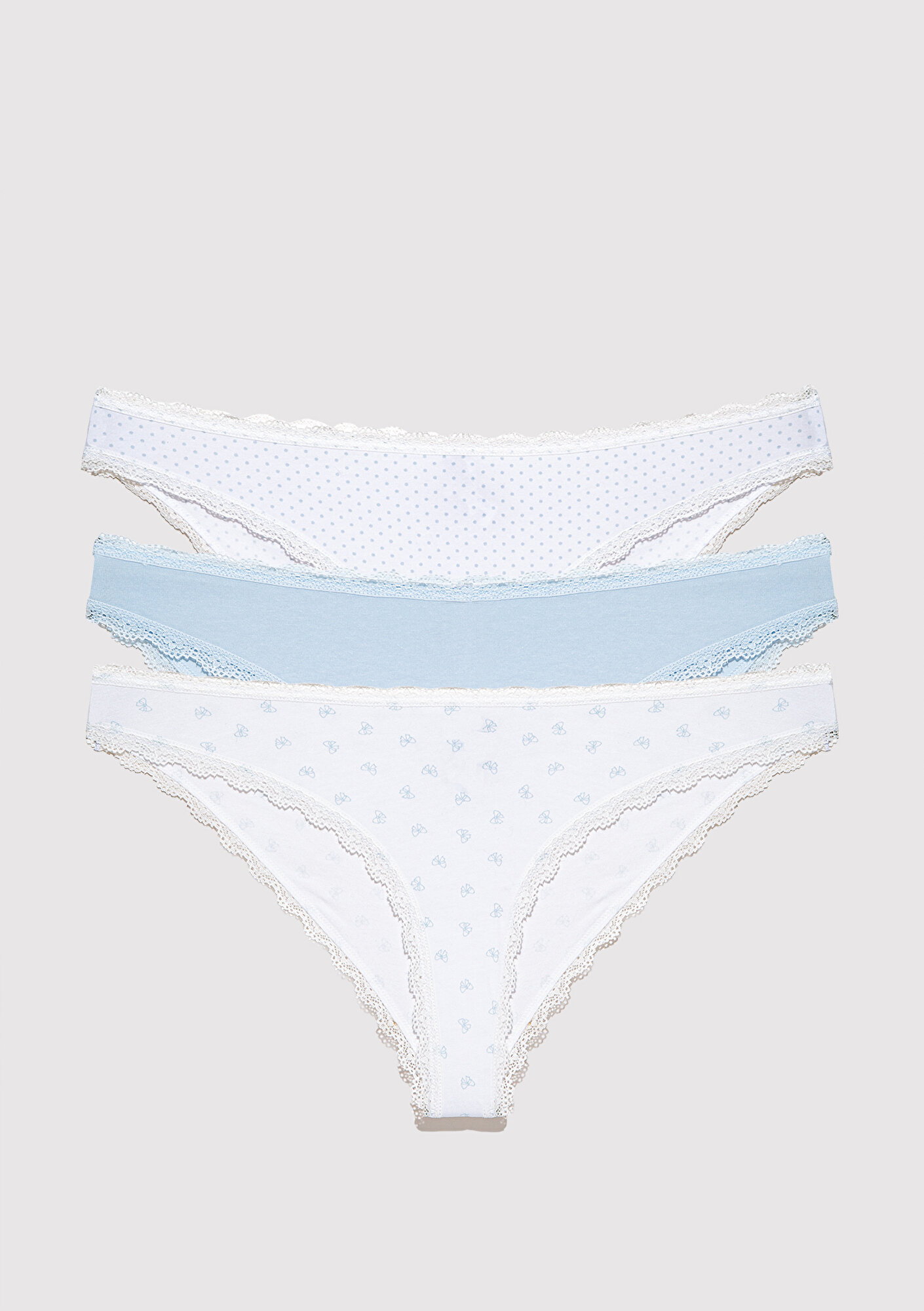  Mavi 3lü Klasik Külot 1913818-70717