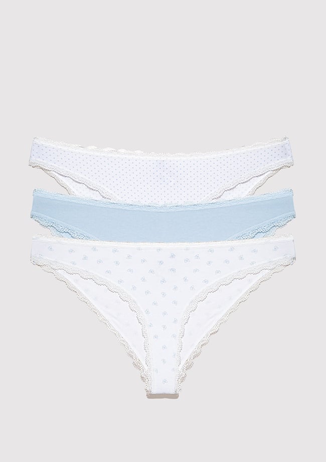  Mavi 3lü Klasik Külot 1913818-70717