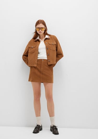  Mavi Kahverengi Kadife Etek 1310831-91393