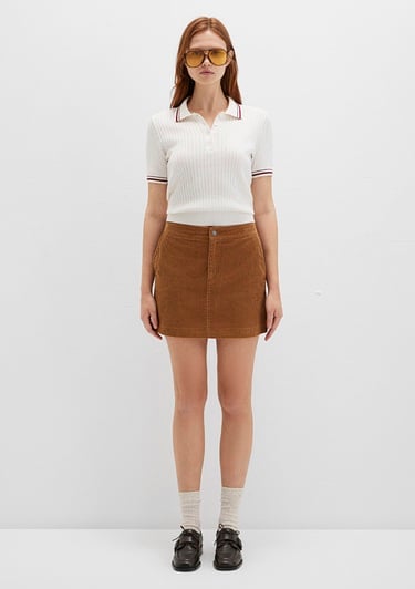  Mavi Kahverengi Kadife Etek 1310831-91393