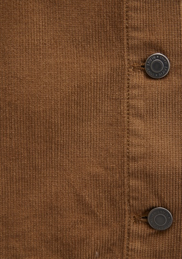  Mavi Kahverengi Kadife Gömlek Loose Fit / Bol Rahat Kesim 1211405-91393