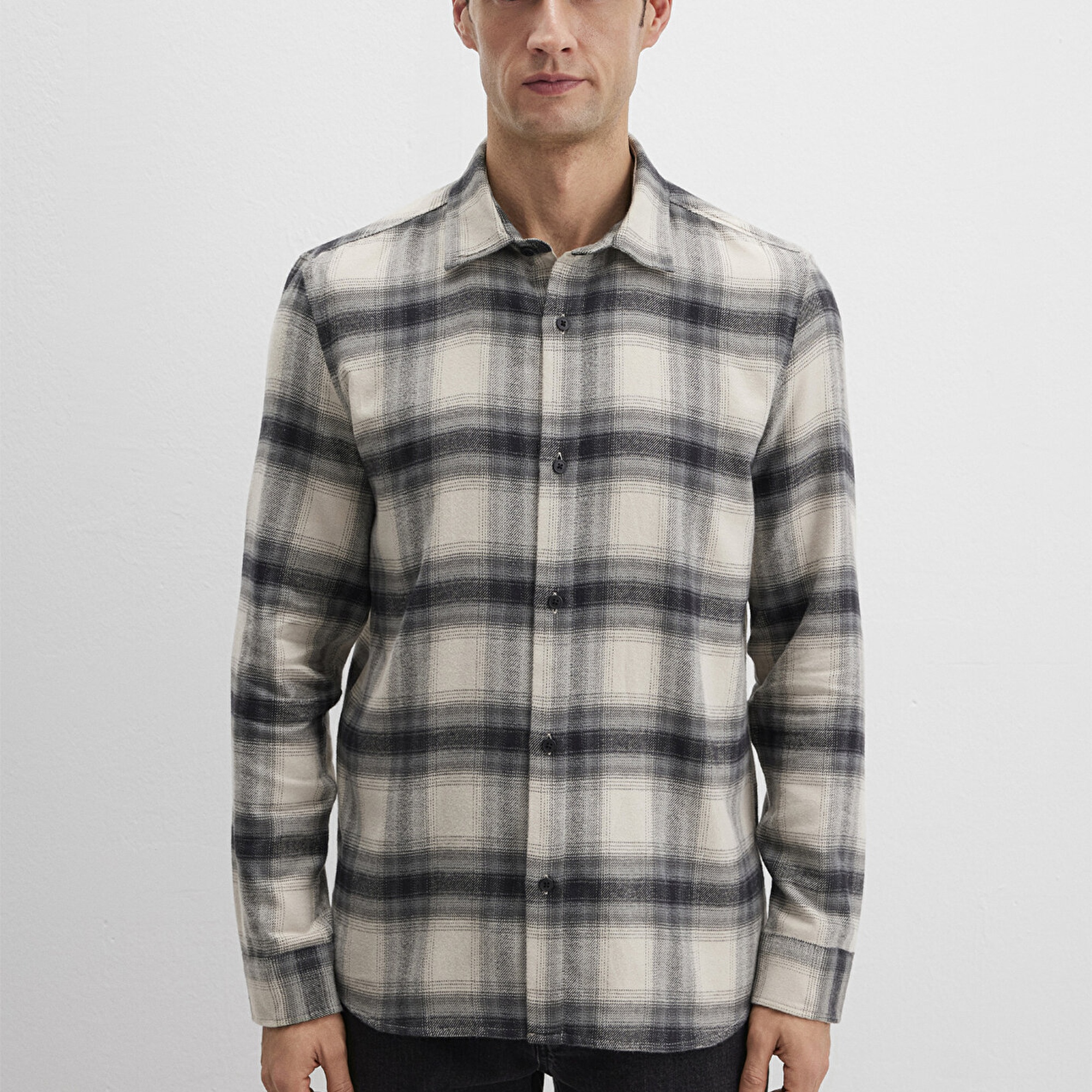 Mavi Kareli Gömlek Regular Fit / Normal Kesim 0211792-91308