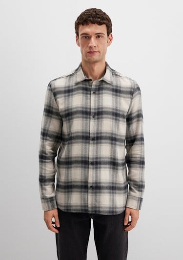  Mavi Kareli Gömlek Regular Fit / Normal Kesim 0211792-91308