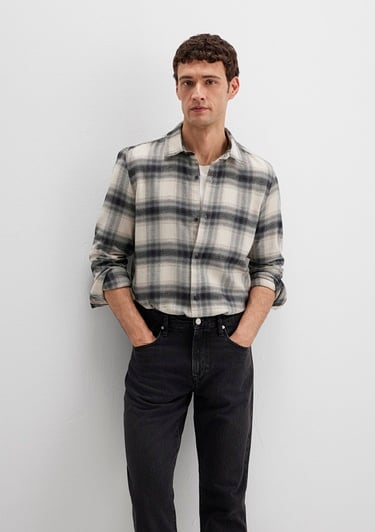  Mavi Kareli Gömlek Regular Fit / Normal Kesim 0211792-91308