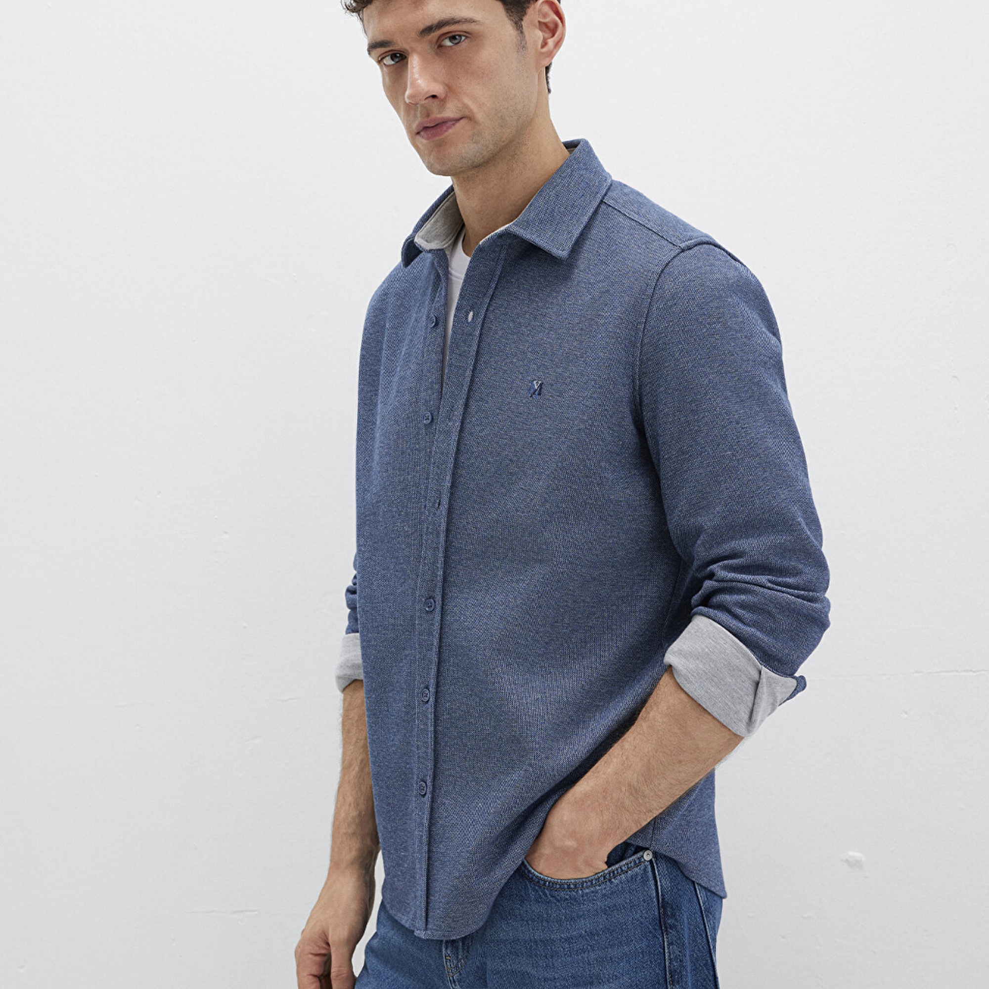 Mavi Lacivert Gömlek Regular Fit / Normal Kesim 0211763-70718