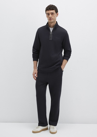  Mavi Yarı Fermuarlı Siyah Sweatshirt 0S10477-900