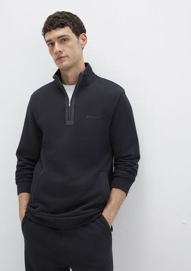  Mavi Yarı Fermuarlı Siyah Sweatshirt 0S10477-900