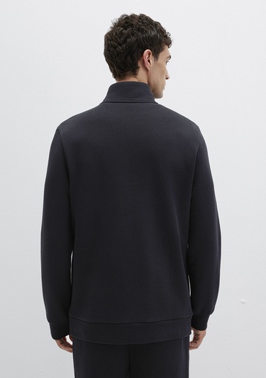  Mavi Yarı Fermuarlı Siyah Sweatshirt 0S10477-900