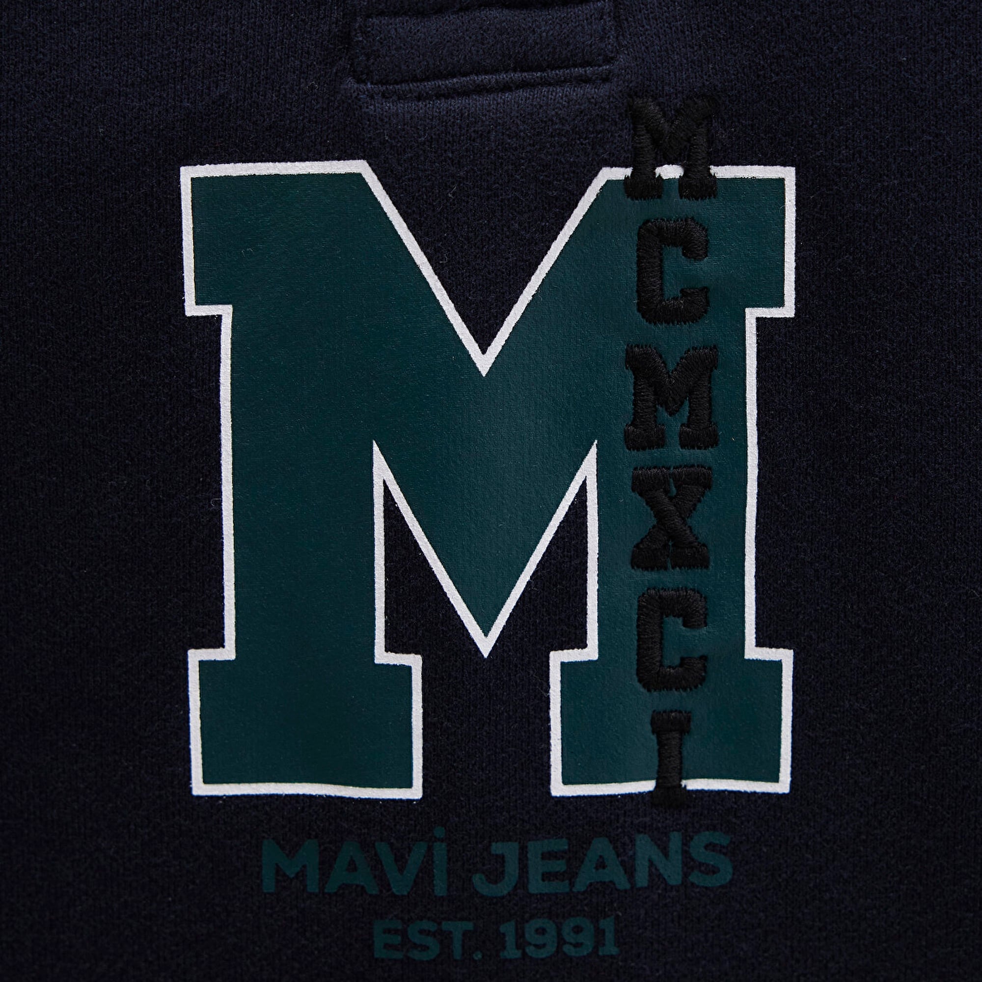 Mavi M Logo Baskılı Lacivert Sweatshirt 0S10494-70490
