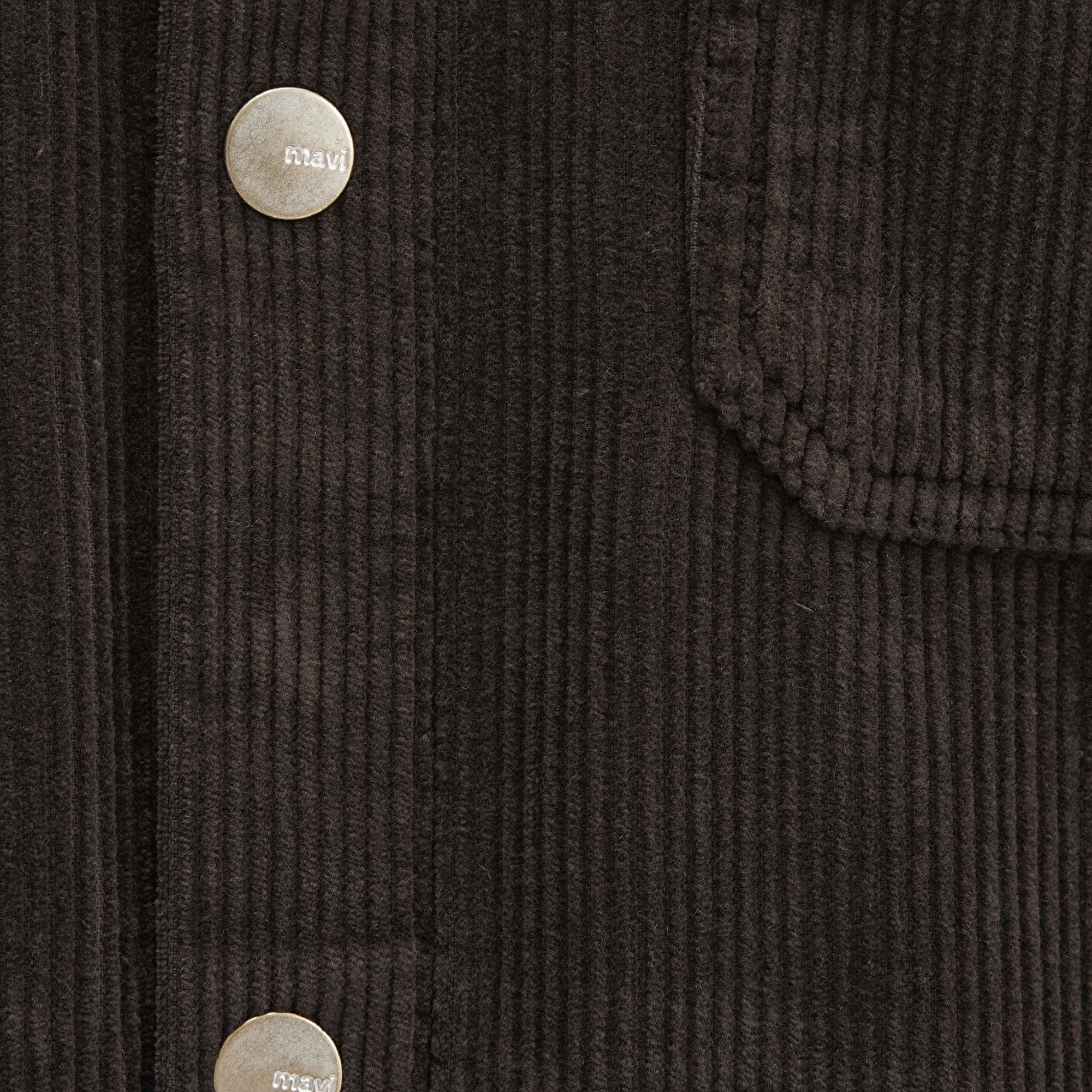 Mavi Kahverengi Kadife Gömlek Loose Fit / Bol Rahat Kesim 0211750-70219