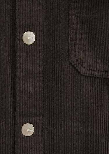  Mavi Kahverengi Kadife Gömlek Loose Fit / Bol Rahat Kesim 0211750-70219