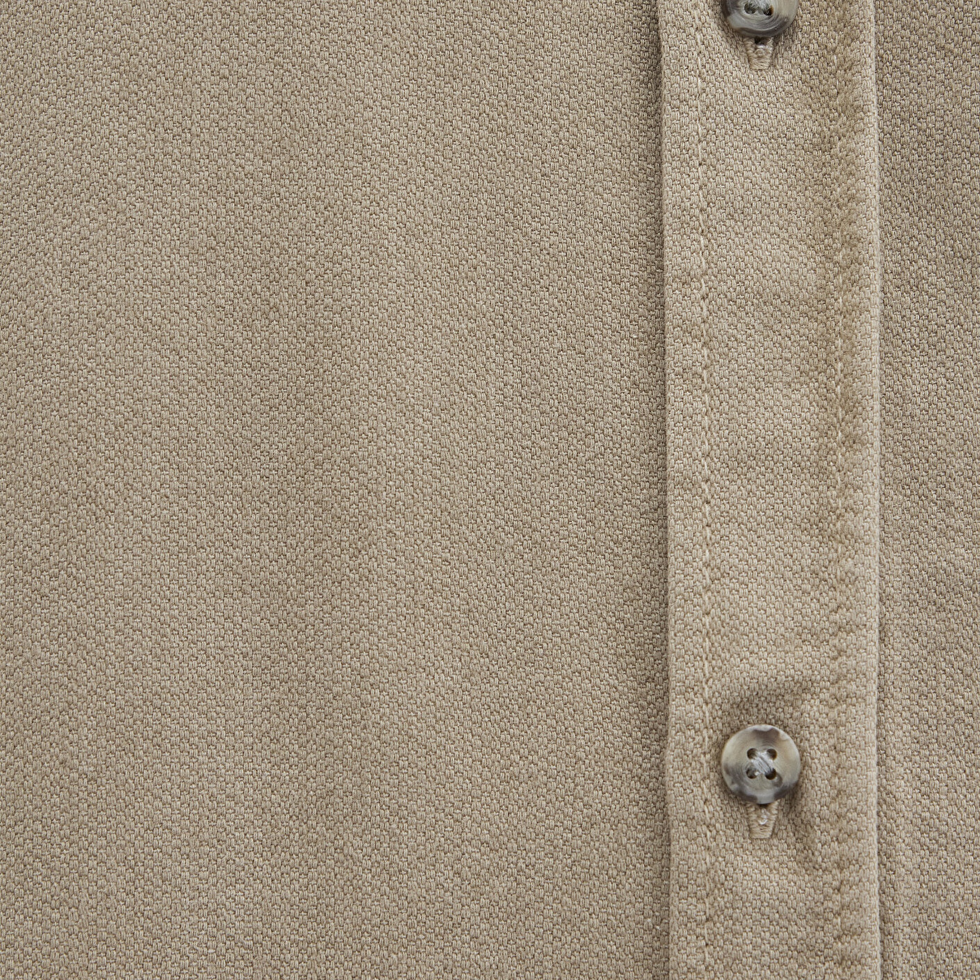 Mavi Cep Detaylı Bej Gömlek Loose Fit / Bol Rahat Kesim 0211760-70360