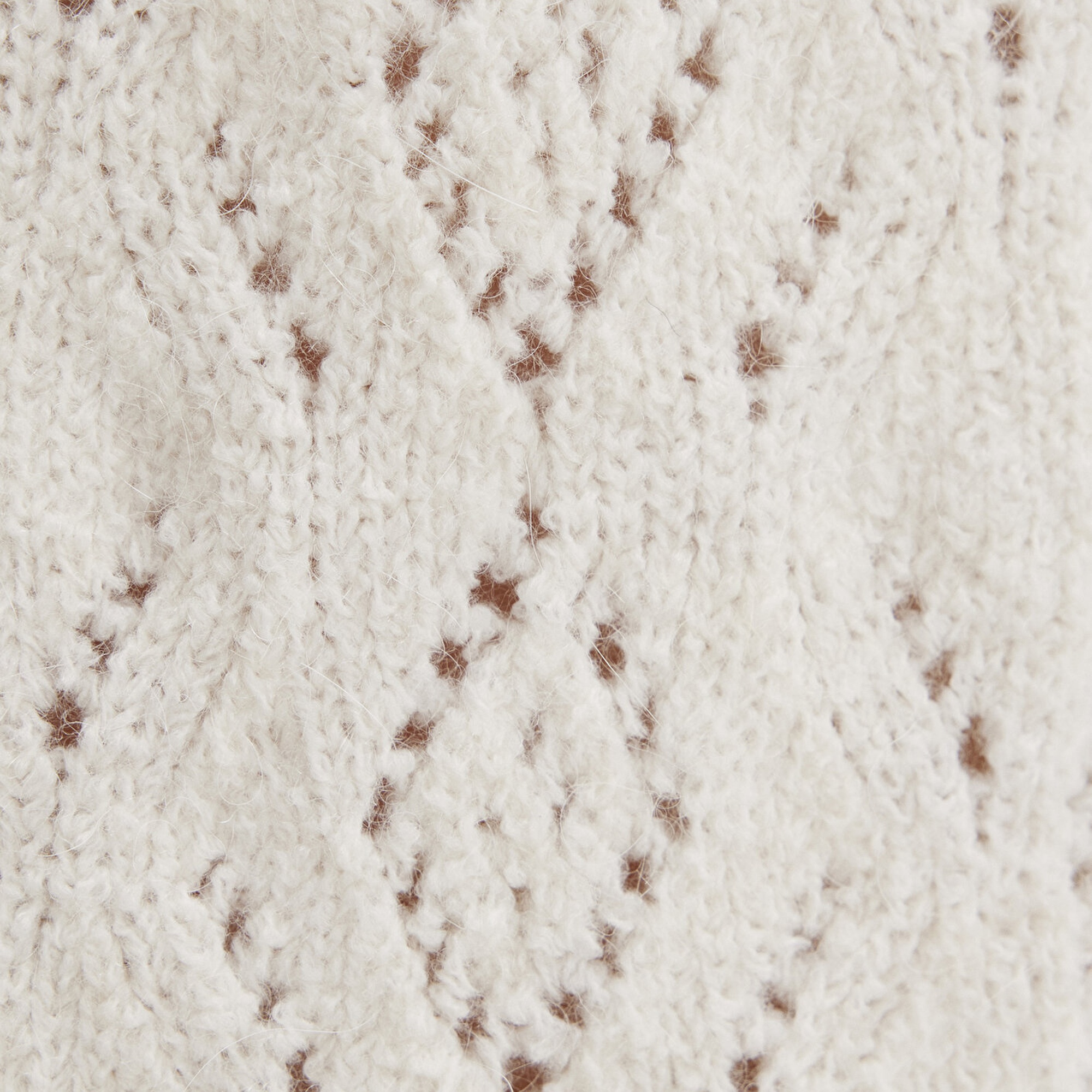 Mavi Yün Karışımlı Ekru Hırka Slim Fit / Dar Kesim 1710812-70057