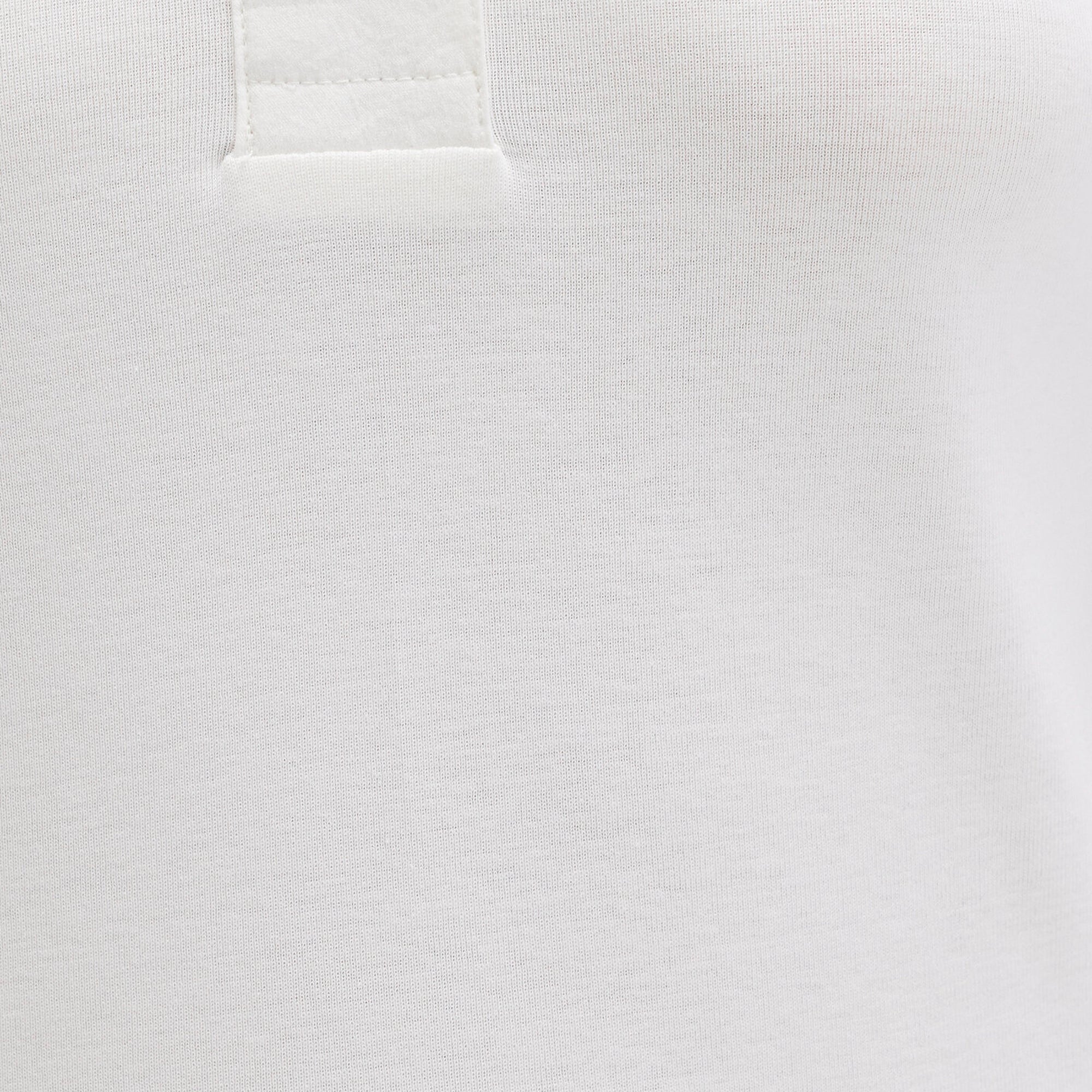 Mavi Düğme Detaylı Dik Yaka Ekru Tişört Fitted / Vücuda Oturan Kesim 1613614-70057