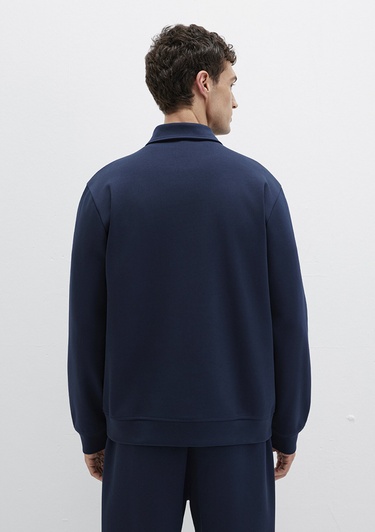  Mavi Yarı Fermuarlı Lacivert Sweatshirt 0S10382-80872