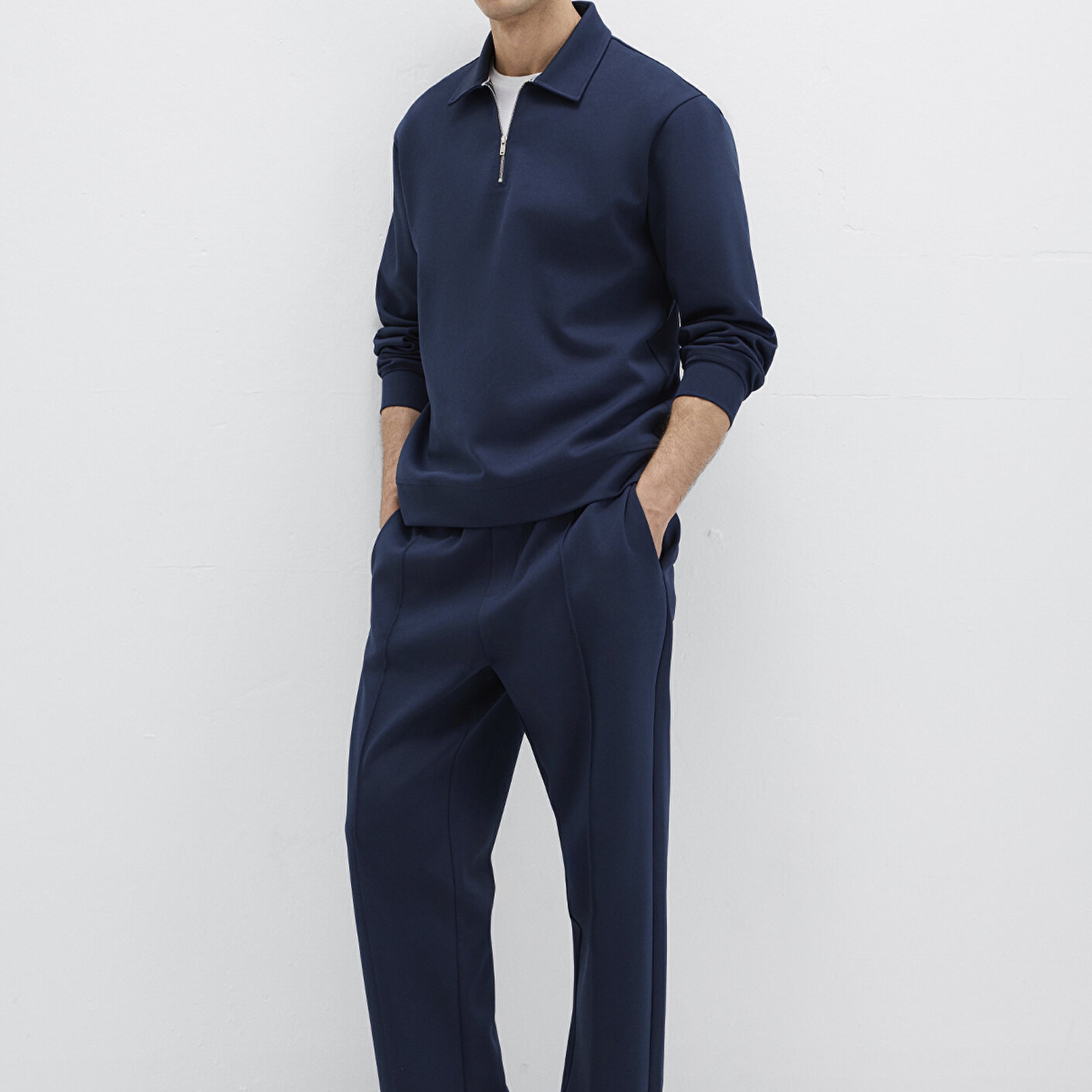 Mavi Yarı Fermuarlı Lacivert Sweatshirt 0S10382-80872