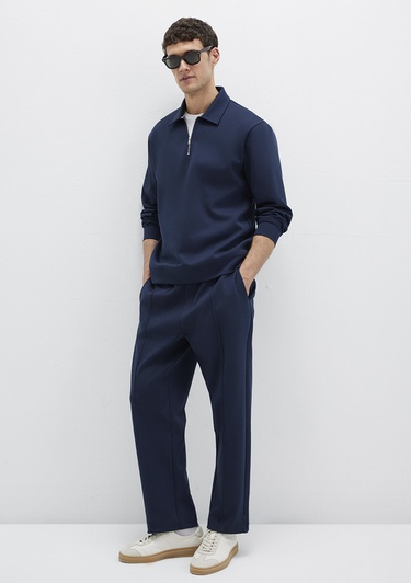  Mavi Yarı Fermuarlı Lacivert Sweatshirt 0S10382-80872