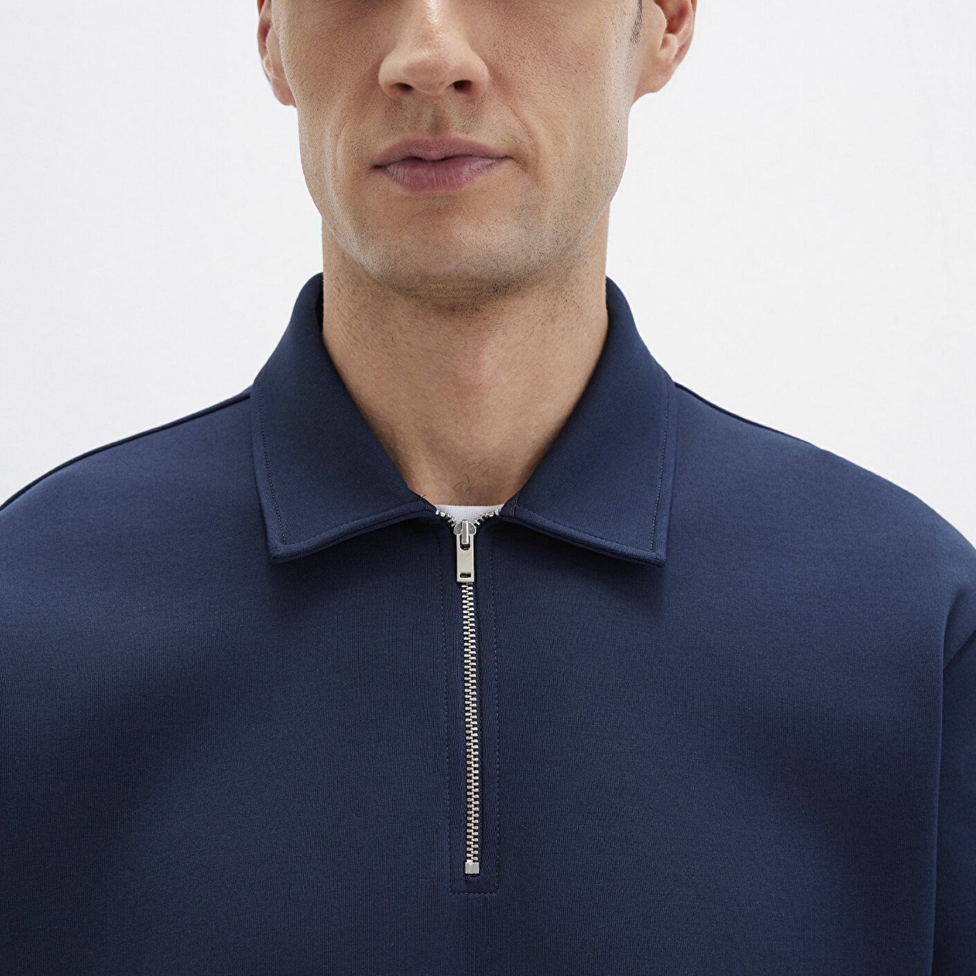 Mavi Yarı Fermuarlı Lacivert Sweatshirt 0S10382-80872