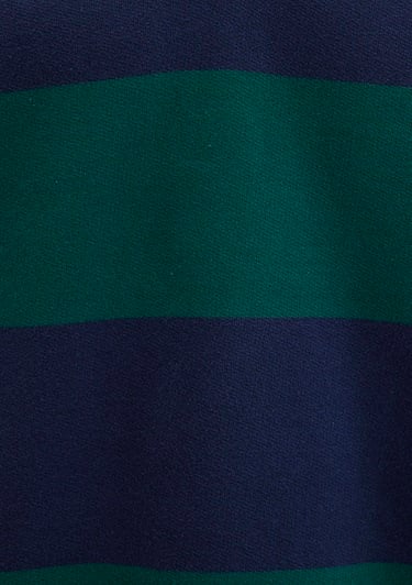  Mavi Blok Renkli Bisiklet Yaka Sweatshirt 0S10491-70497