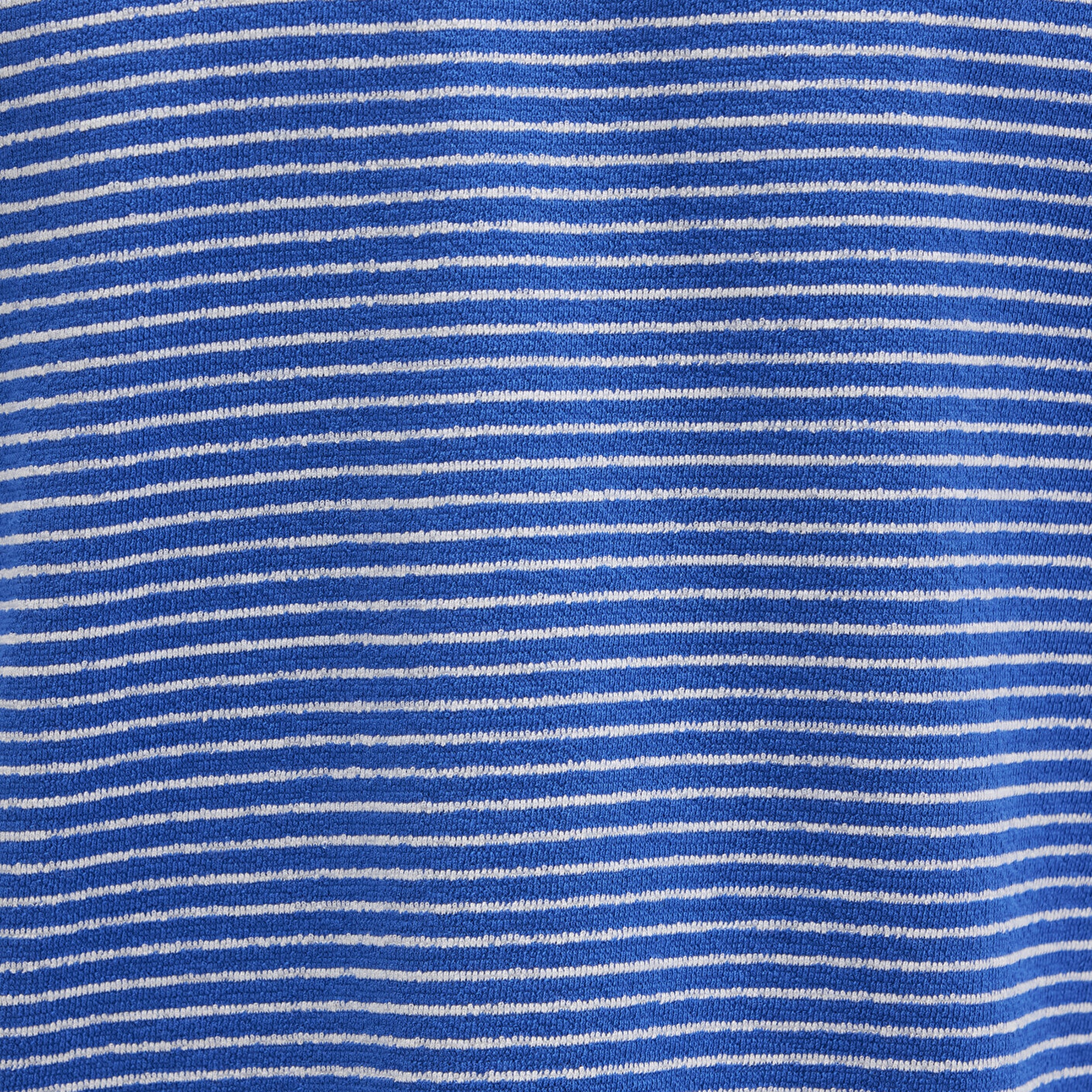 Mavi Çizgili Mavi Tişört Loose Fit / Bol Rahat Kesim 0613038-81330