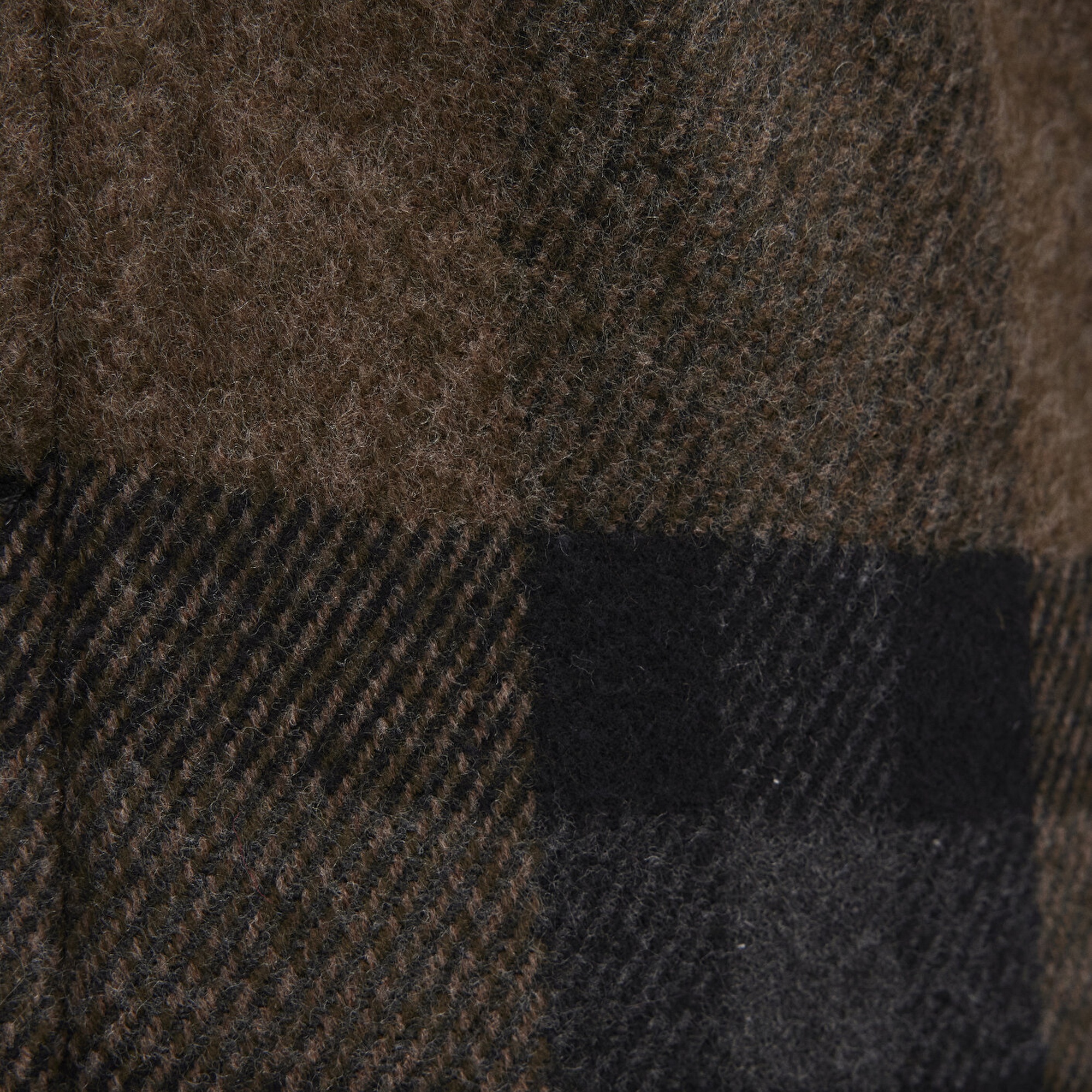 Mavi Yün Karışımlı Kareli Ceket Oversize / Geniş Kesim 0110749-91230