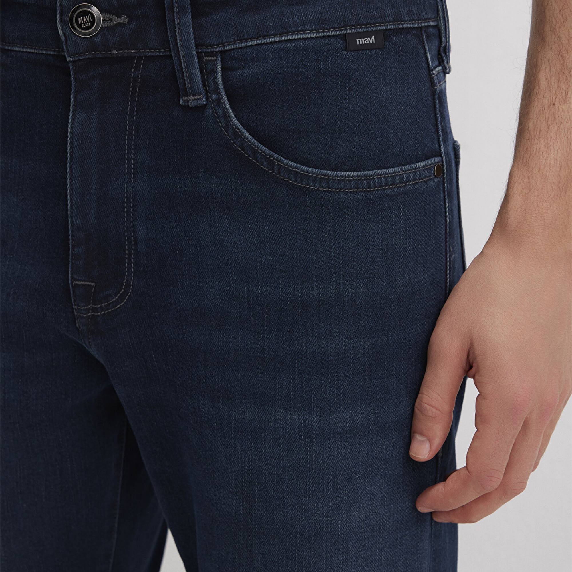 Mavi Hunter Lux Black Puslu Koyu Mavi Jean Pantolon 0020290825