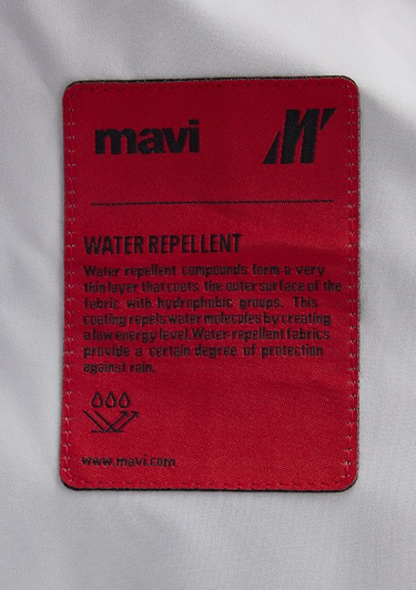  Mavi Kapüşonlu Gri Şişme Mont 0110675-70074