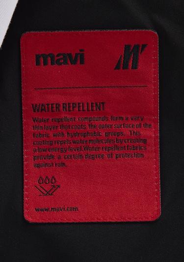  Mavi Kapüşonlu Siyah Şişme Mont 0110675-71379