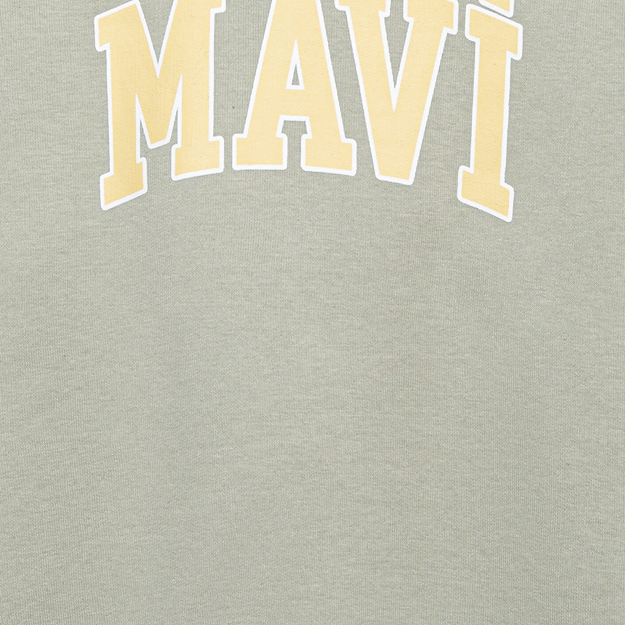 Mavi Mavi Logo Baskılı Kapüşonlu Yeşil Sweatshirt 6610110-70155