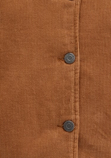  Mavi Kahverengi Kadife Ceket Oversize / Geniş Kesim 1110842-70381