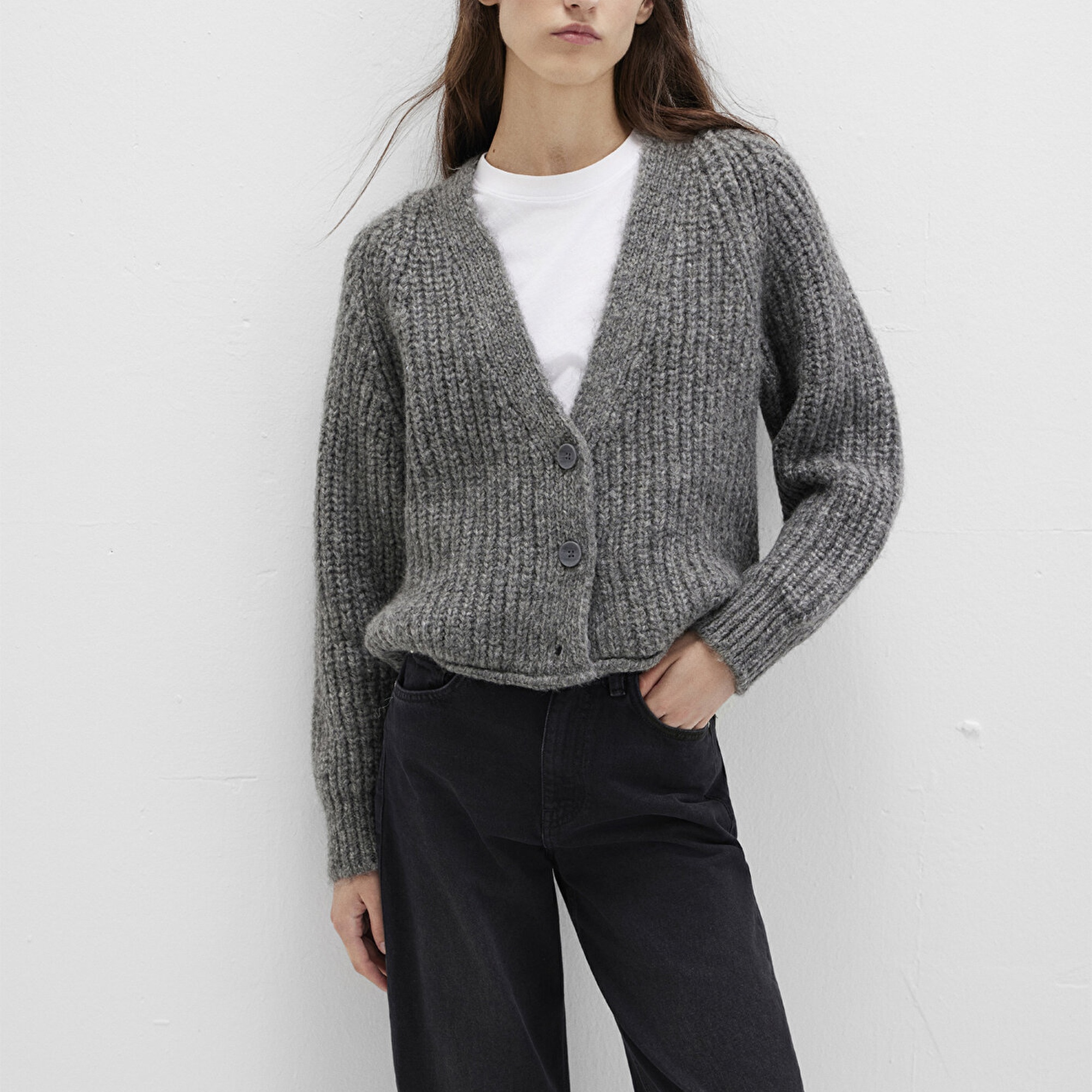 Mavi Gri Hırka Regular Fit / Normal Kesim 1710386-80024