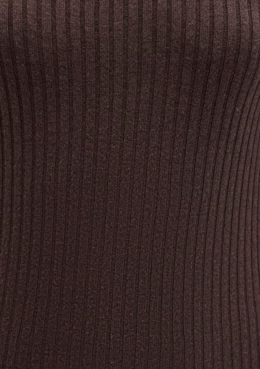  Mavi Uzun Kollu Kahverengi Tişört Slim Fit / Dar Kesim 1613596-88067