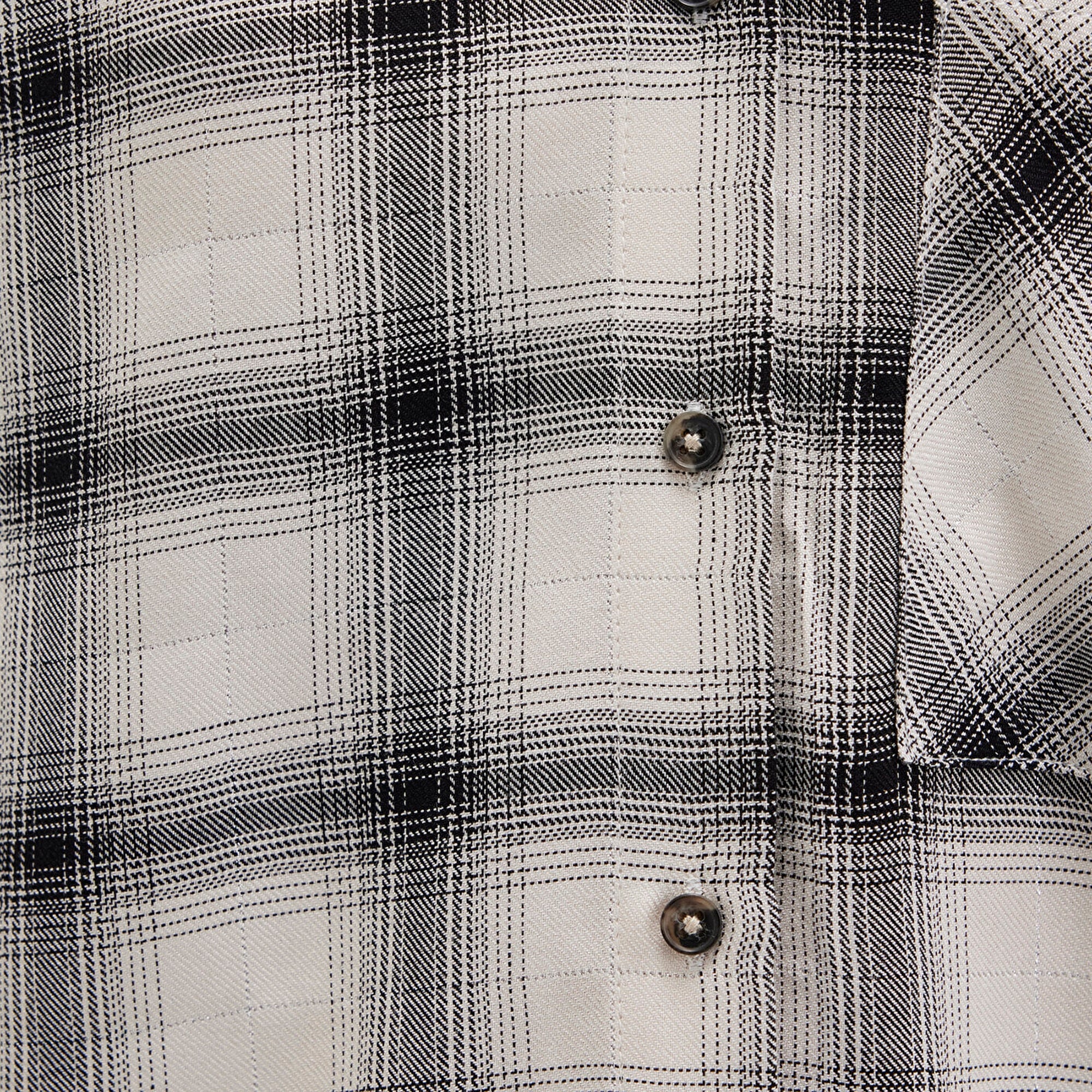 Mavi Kareli Bej Gömlek Loose Fit / Bol Rahat Kesim 1211282-80933