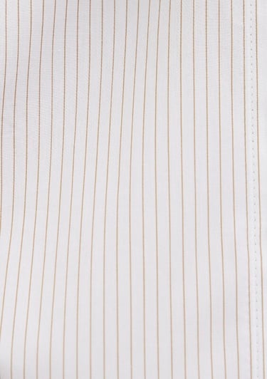  Mavi Çizgili Beyaz Gömlek Loose Fit / Bol Rahat Kesim 1211292-83980