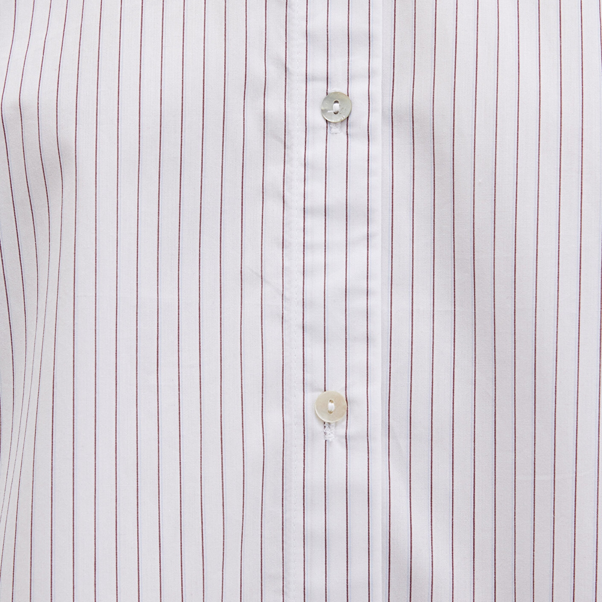 Mavi Çizgili Bordo Gömlek Crop / Kısa Kesim 1211297-88614