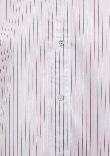  Mavi Çizgili Bordo Gömlek Crop / Kısa Kesim 1211297-88614