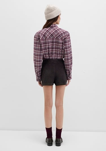  Mavi Kahverengi Şort 1410234-90892