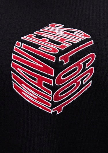  Mavi Mavi Baskılı Kapüşonlu Siyah Sweatshirt 0S10397-900