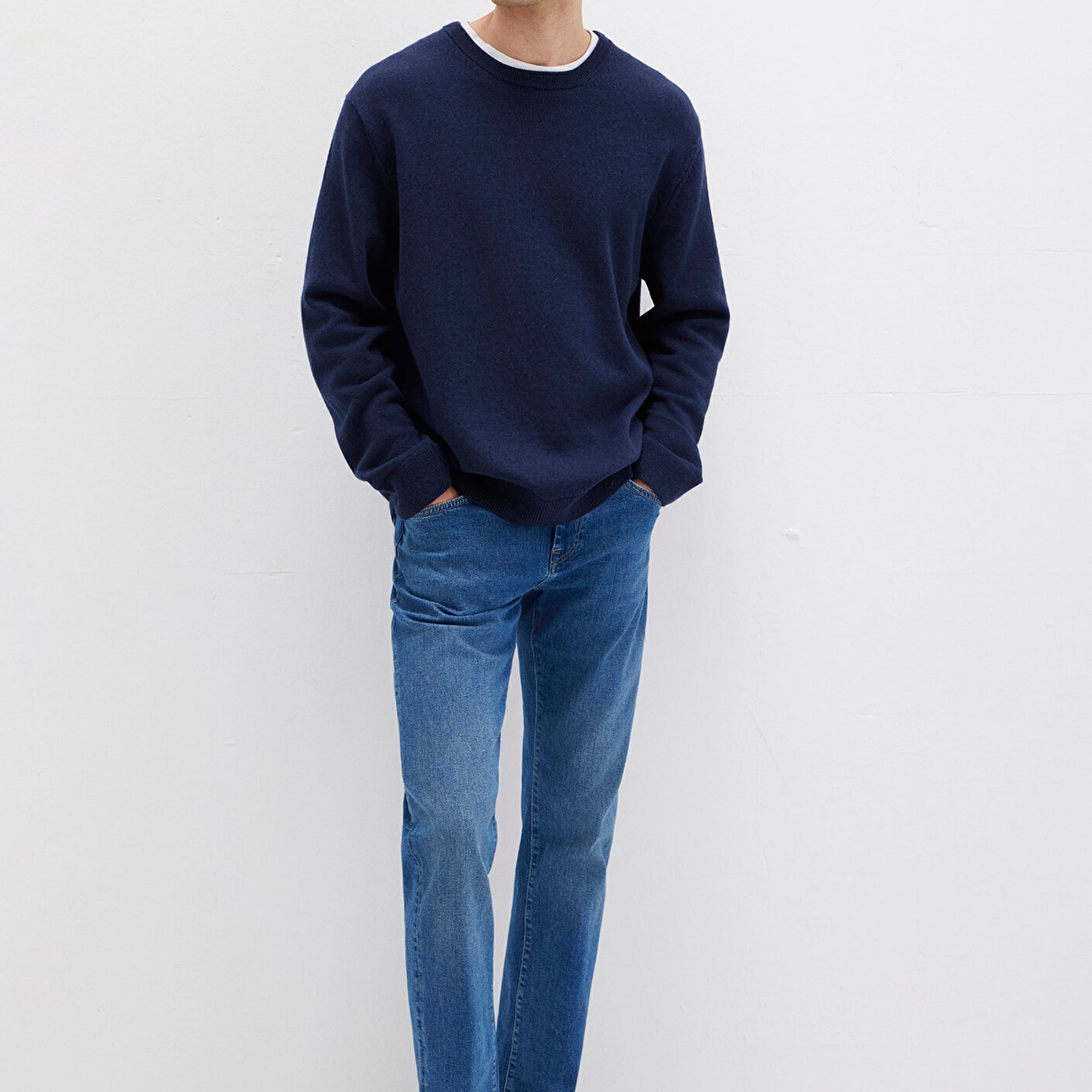 Mavi Yün Karışımlı Lacivert Kazak Regular Fit / Normal Kesim 0710370-70490