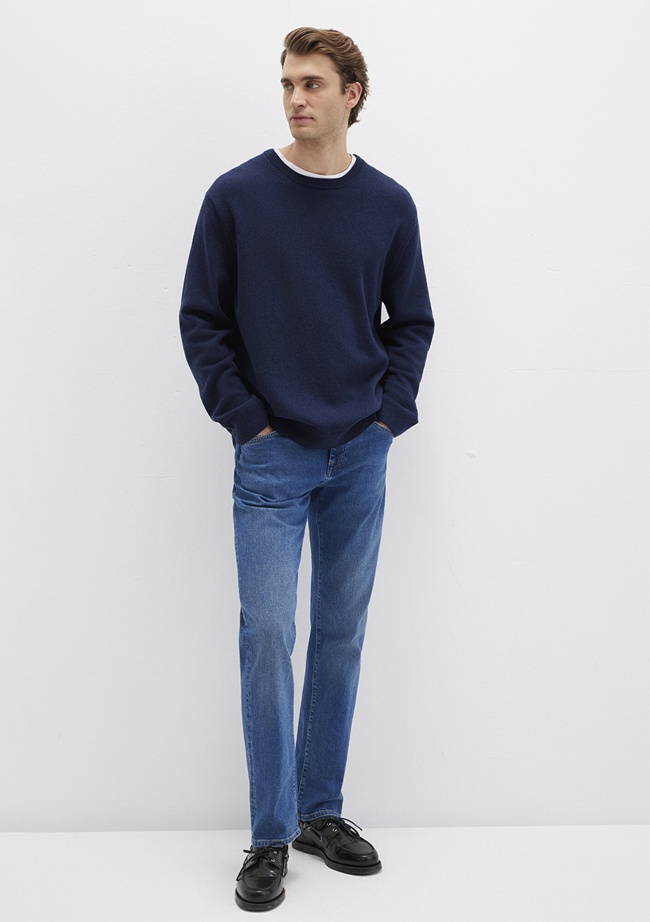  Mavi Yün Karışımlı Lacivert Kazak Regular Fit / Normal Kesim 0710370-70490