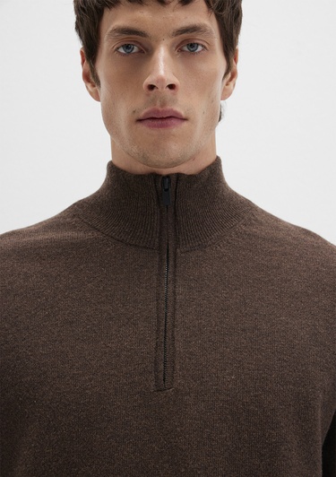  Mavi Yün Karışımlı Kahverengi Kazak Regular Fit / Normal Kesim 0710371-70251