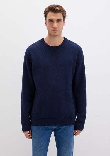  Mavi Yün Karışımlı Lacivert Kazak Regular Fit / Normal Kesim 0710370-70490