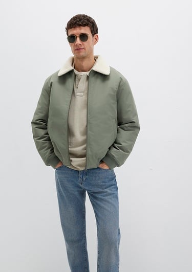  Mavi Haki Ceket Loose Fit / Bol Rahat Kesim 0110665-80692