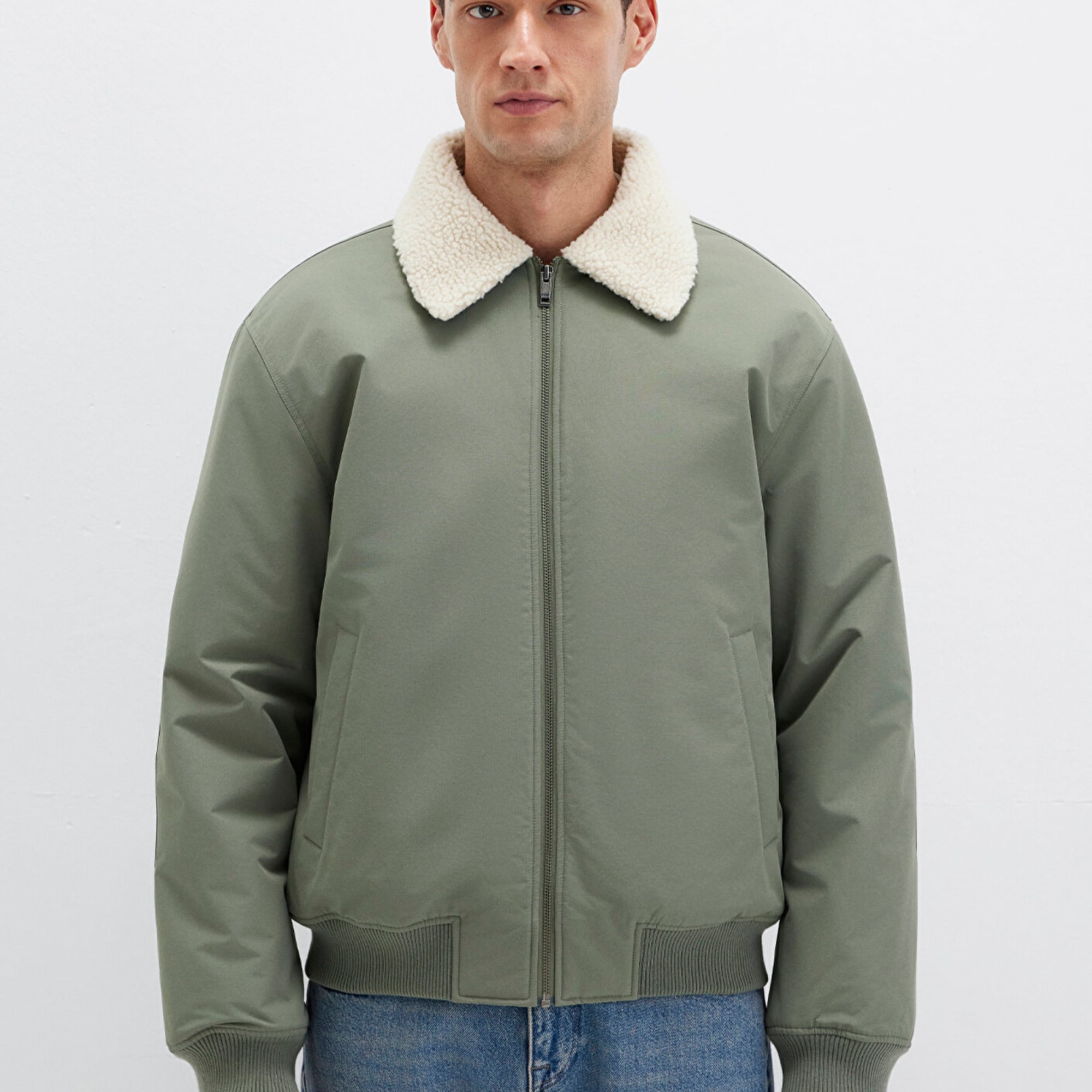 Mavi Haki Ceket Loose Fit / Bol Rahat Kesim 0110665-80692