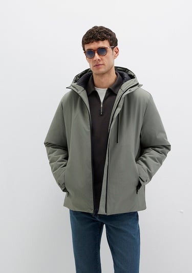  Mavi Yeşil Ceket Loose Fit / Bol Rahat Kesim 0110676-85485