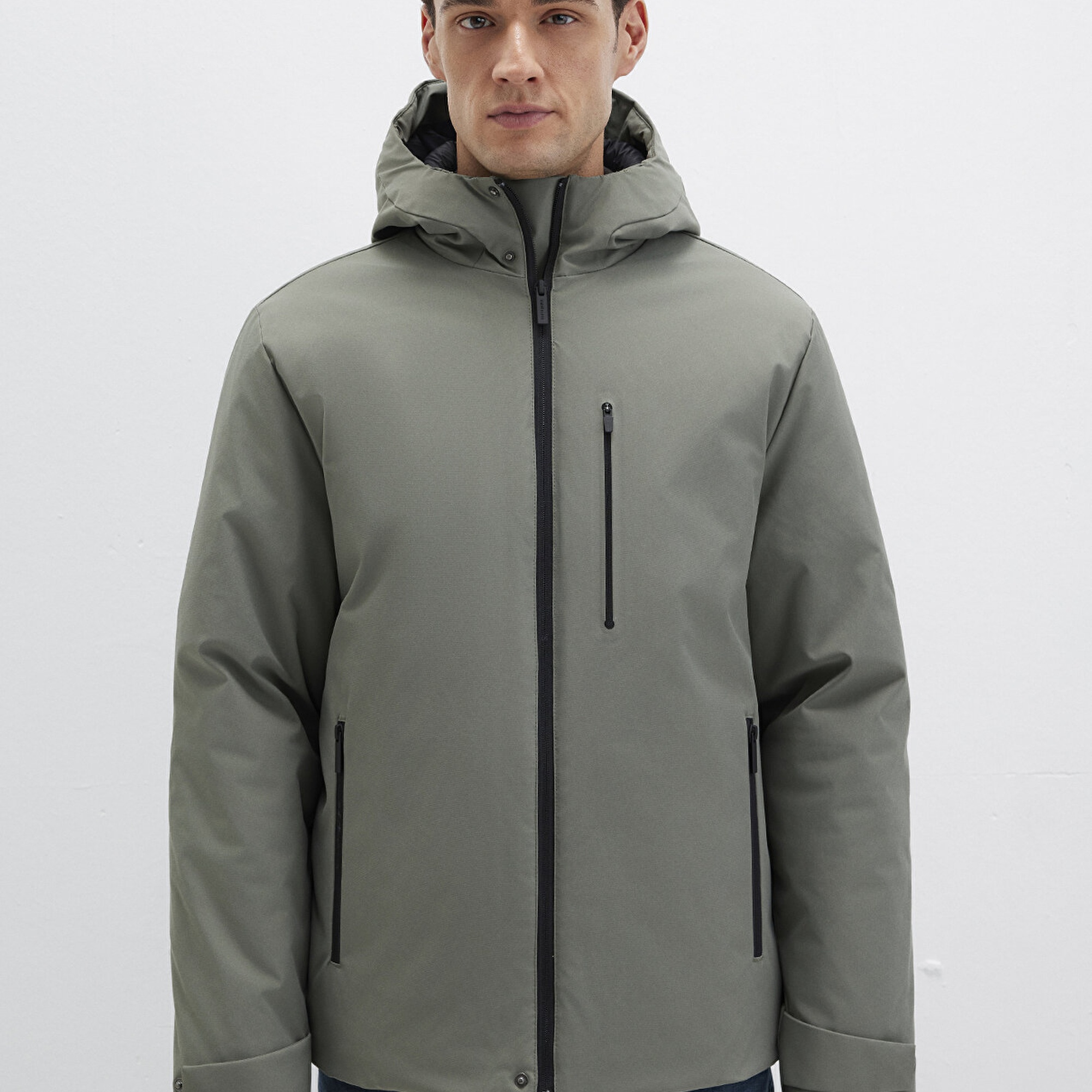 Mavi Yeşil Ceket Loose Fit / Bol Rahat Kesim 0110676-85485