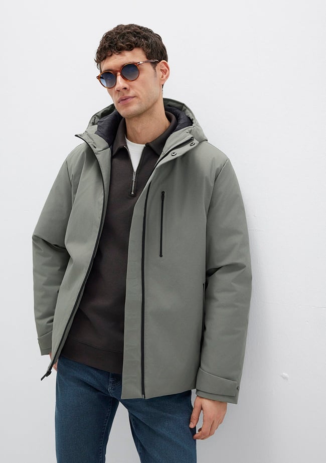  Mavi Yeşil Ceket Loose Fit / Bol Rahat Kesim 0110676-85485